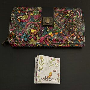 Sak Roots Wallet - Peace Print Earth Day Network Design - NWT